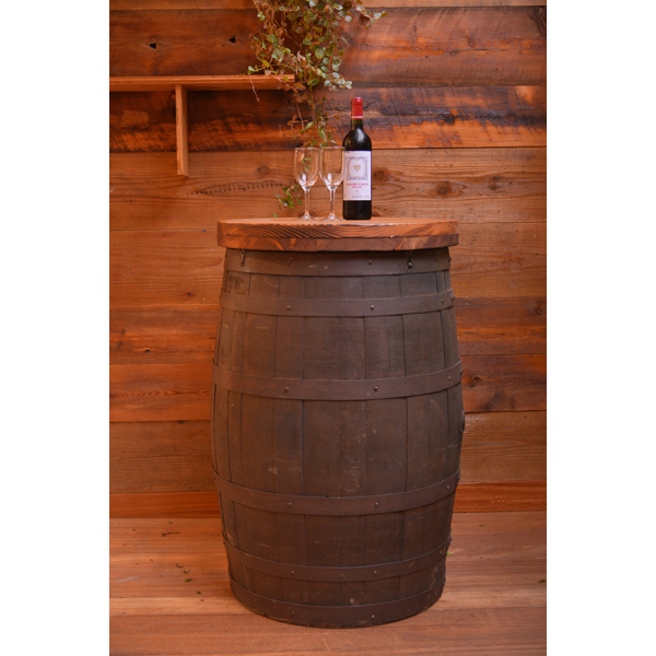 6037 立ち飲み用モルト樽テーブル｜アンティーク/モルト樽