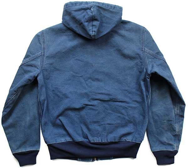00s】USA製carharttアクティブジャケット ダック地 企業ロゴ 00's