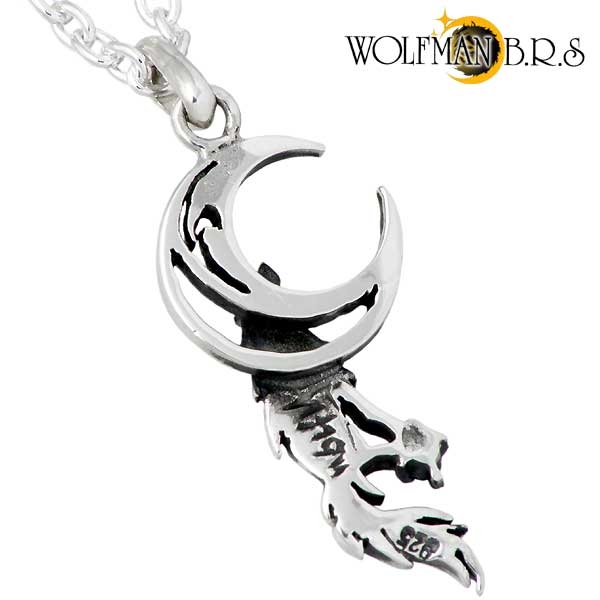 WOLFMAN B.R.S (ウルフマンB.R.S) ウルフムーン シルバー ネックレス