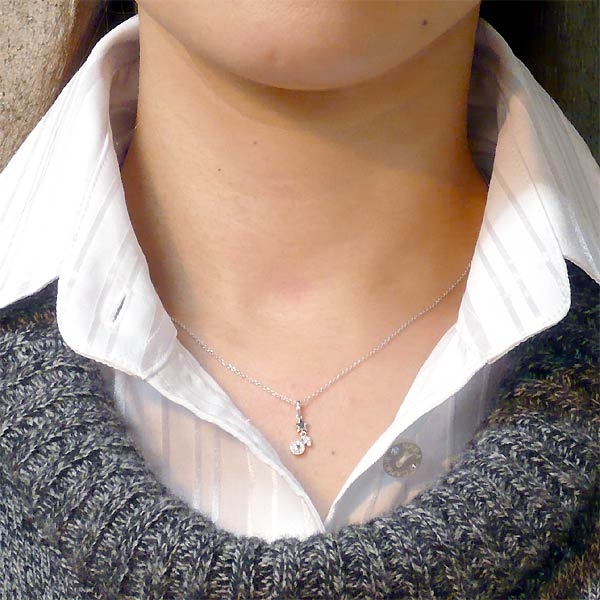 K-SMITH(ケースミス) 惑星 シルバー ネックレス キュービック 火星を