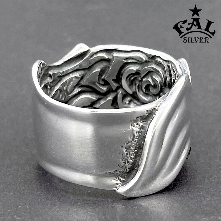 エフエーエル F.A.L FAL シルバー リング Rose petals 3 フェイス
