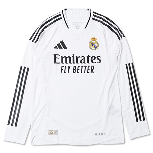 24-25 レアル・マドリード HOME オーセンティック長袖ユニフォーム