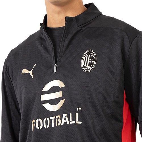 24-25 ACミラン トレーニング1/4ジップトップ／サッカーショップKAMO