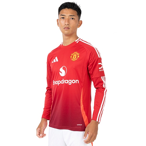24-25 マンチェスター・ユナイテッド HOME長袖ユニフォーム／サッカー