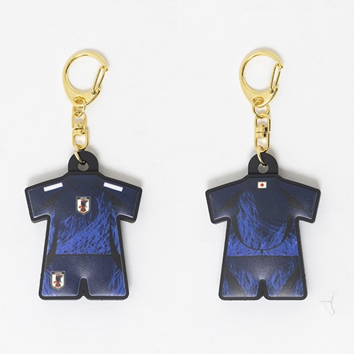 プレーヤーズユニ型ラバーキーホルダー2024(SAMURAI BLUE)／サッカー