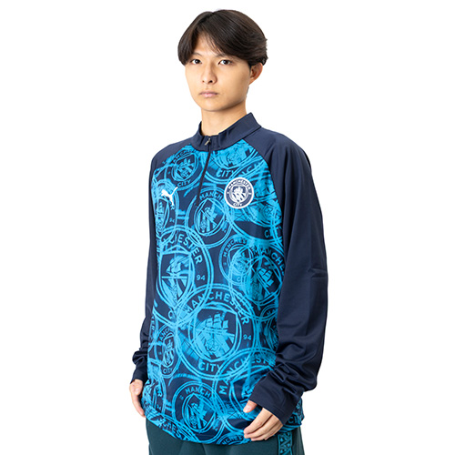 25-26 マンチェスター・シティ プレマッチ1/4ジップトップ／サッカー