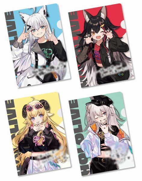 ファミマ×ホロライブA5クリアファイル配布、白上フブキ・大神ミオ・角