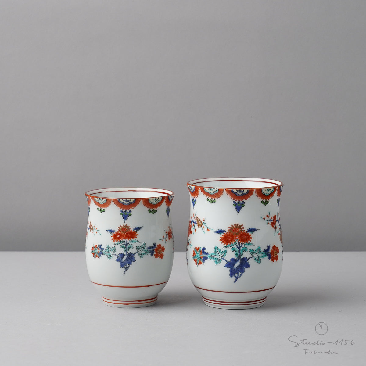 有田焼 色絵梅菊紋 急須と湯呑み 其泉窯の通販｜Studio1156 – 【公式