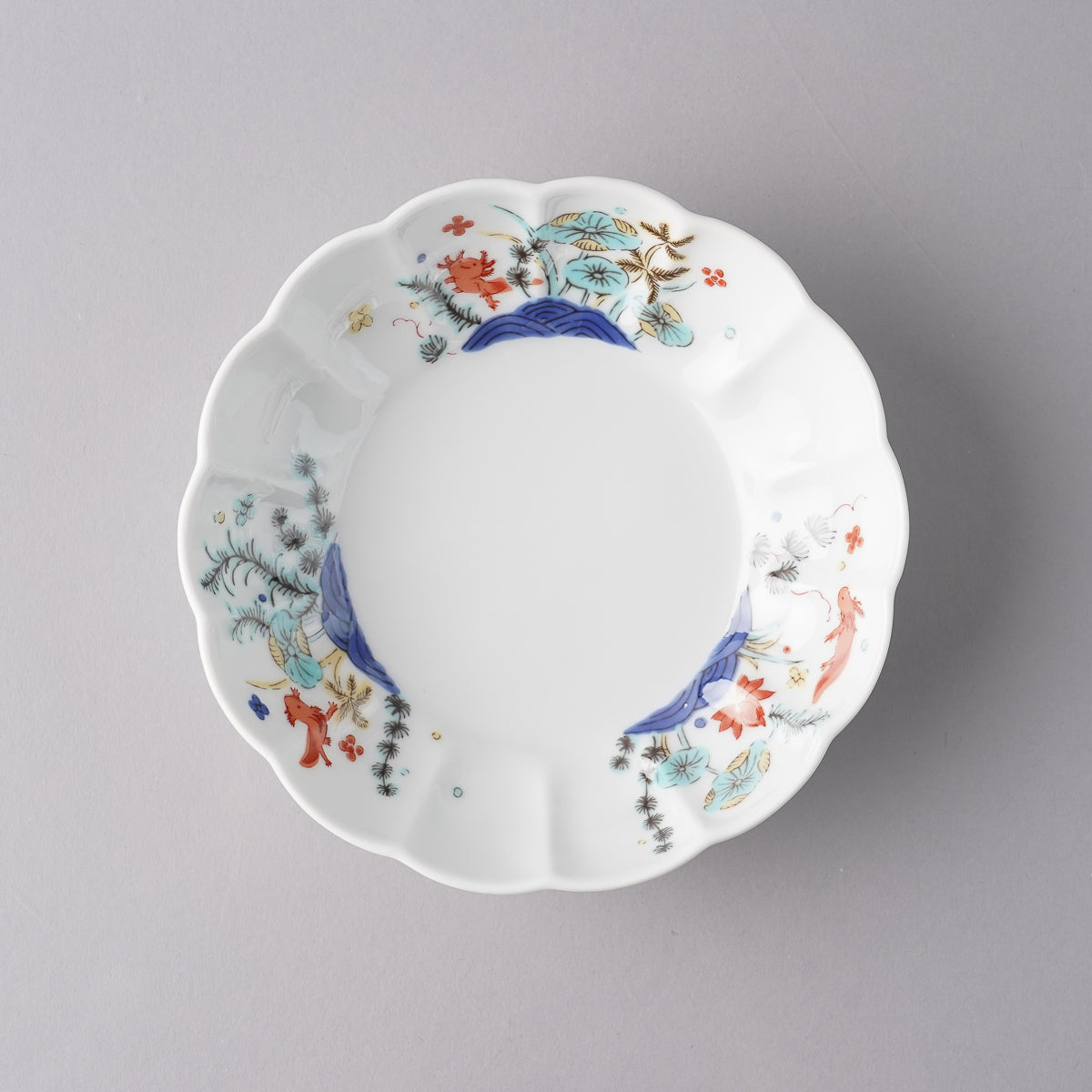 波佐見焼 BARBAR 色絵 菊型鉢(中) 13cm マルヒロの通販｜Studio1156