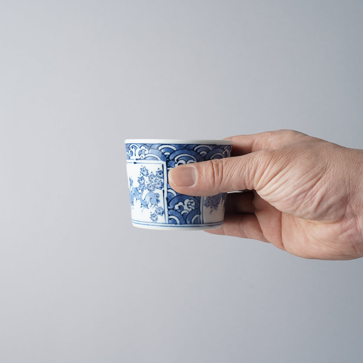 波佐見焼 染付 手彫そば猪口 190ml 高山陶器の通販｜Studio1156