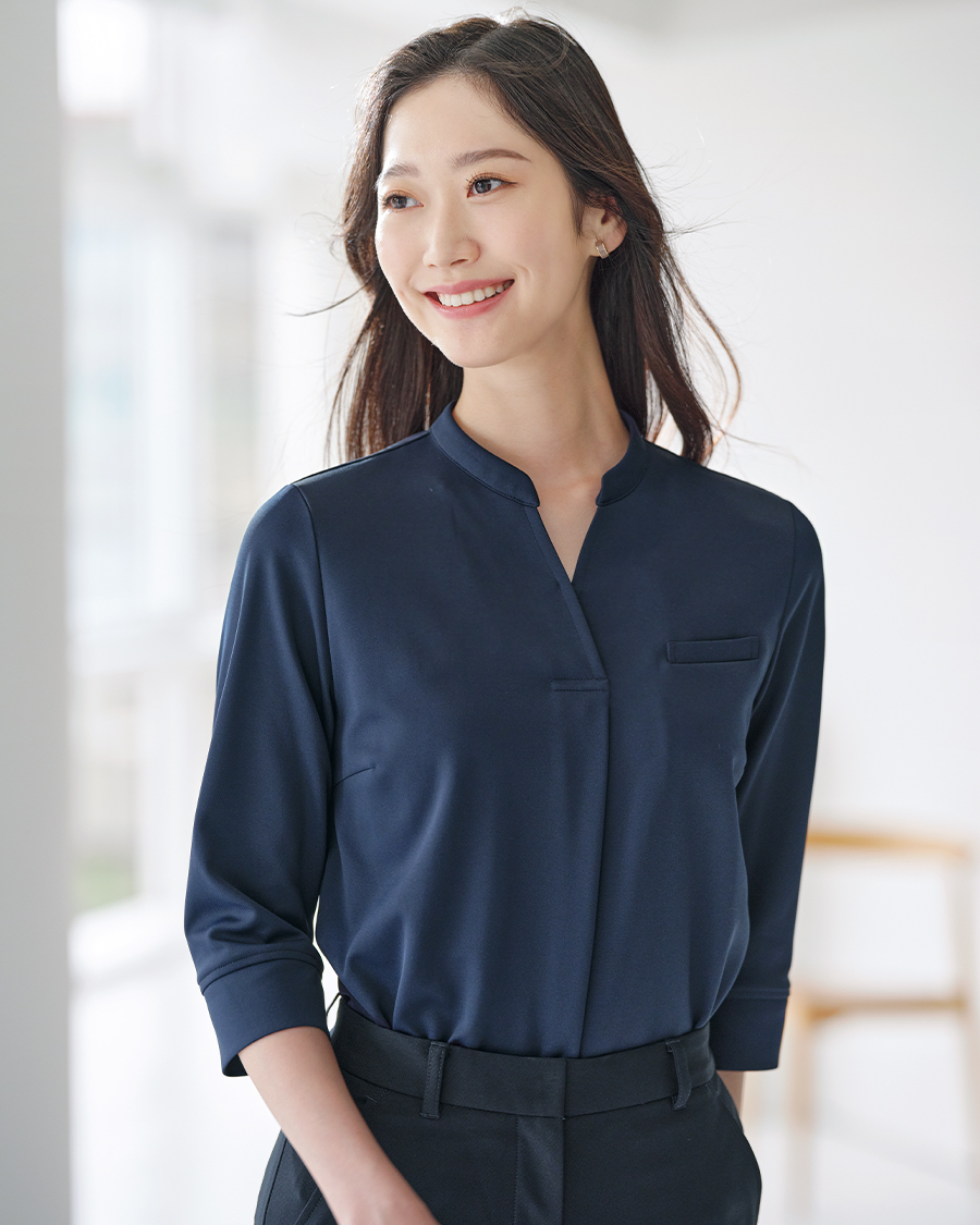 セリーン・ニット】七分袖カットソー | ユニフォーム総合メーカーの