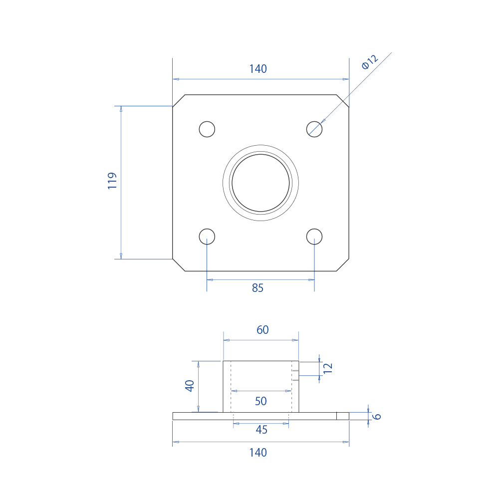 単管パイプジョイント金具 ジョイコ【Z-15-1B】重量ベース｜パイプの