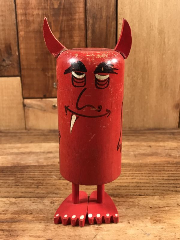 Pride Creations Popsies “Red Devil” Wooden Message Toy レッド