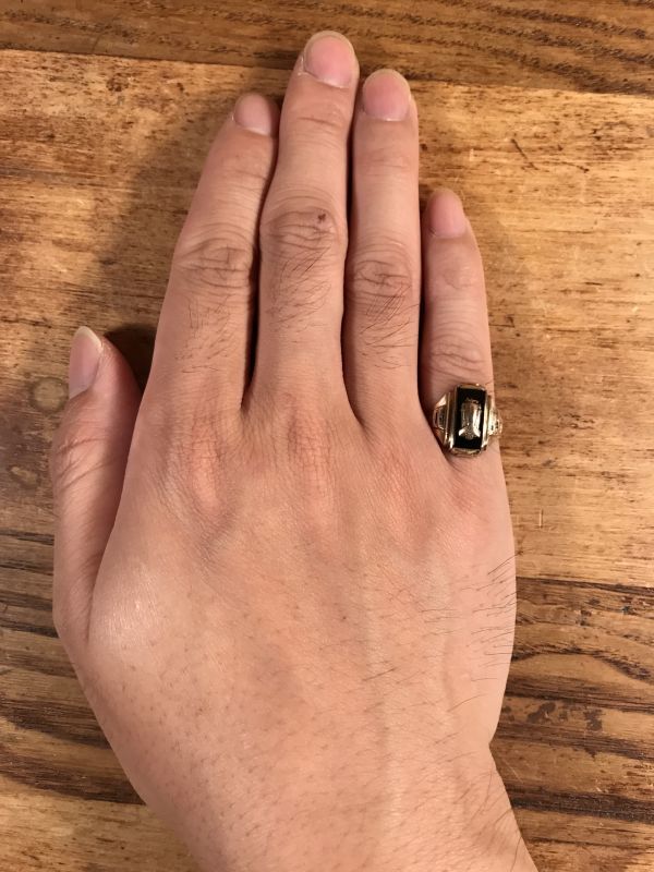 1943 Nowak 10K Gold Class Ring ゴールド ビンテージ カレッジリング