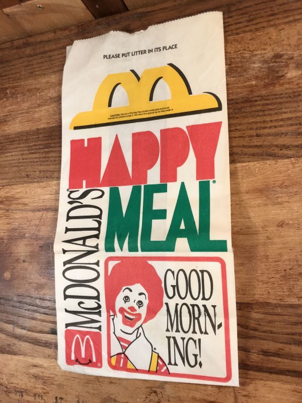McDonald's “Good Morning!” Happy Meal Paper Bag マクドナルド