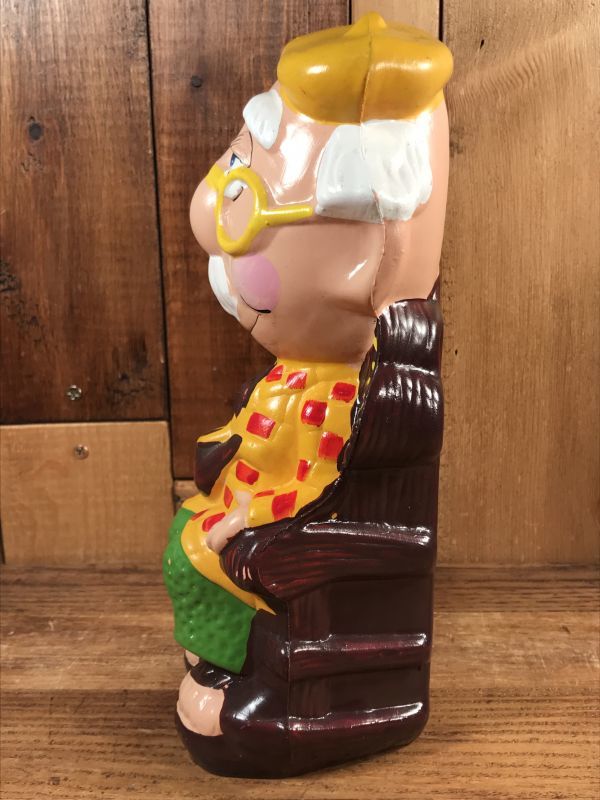 Grandpa Plastic Coin Bank おじいちゃん ビンテージ コインバンク