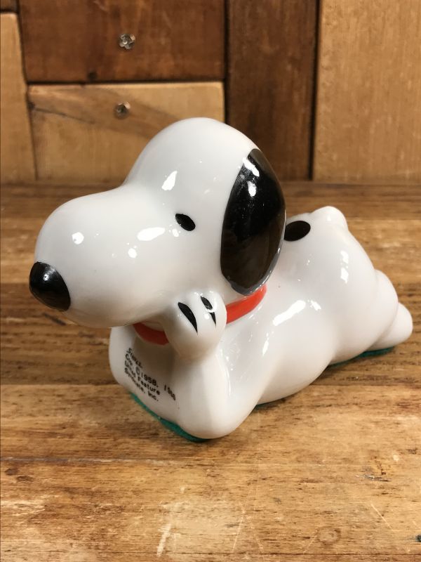 Peanuts Snoopy Relax Ceramic Paperweight スヌーピー ビンテージ