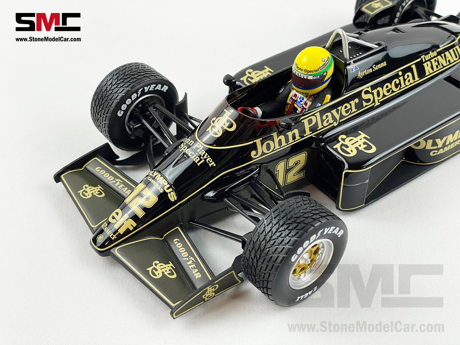 Lotus F1 97T #12 Ayrton Senna Portugal GP 1985 1st Career Win 1:18