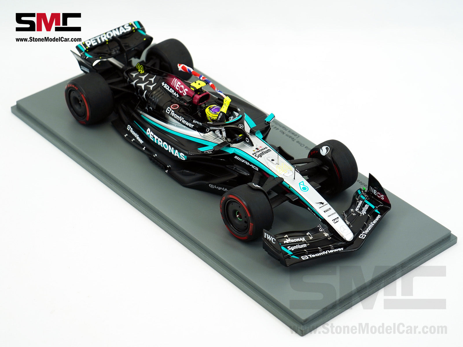 Mercedes F1 W15 #44 Lewis Hamilton British GP 2024 Winner Spark 1