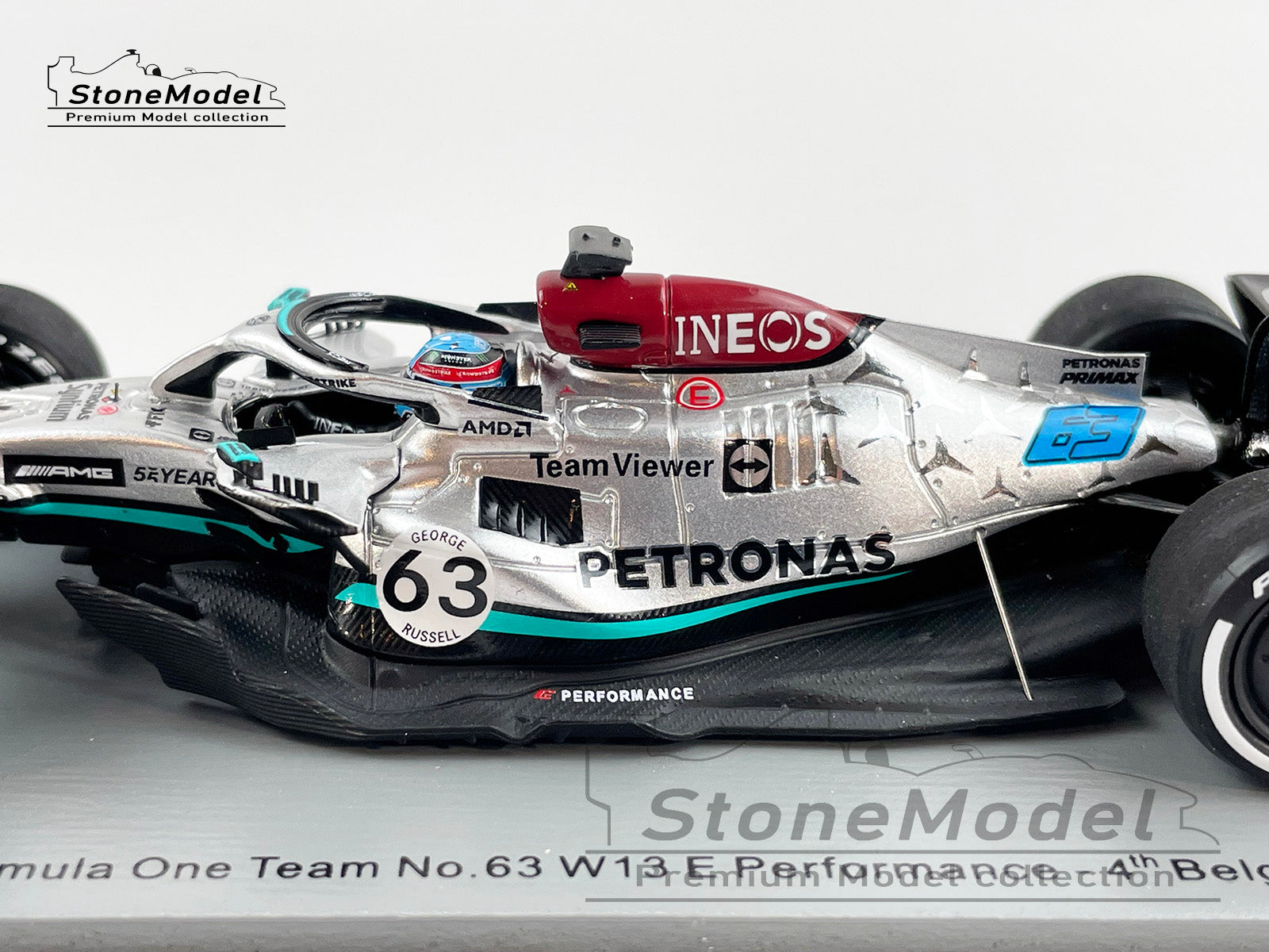 2022 Mercedes F1 W13 #63 George Russell Belgium Special Livery 1