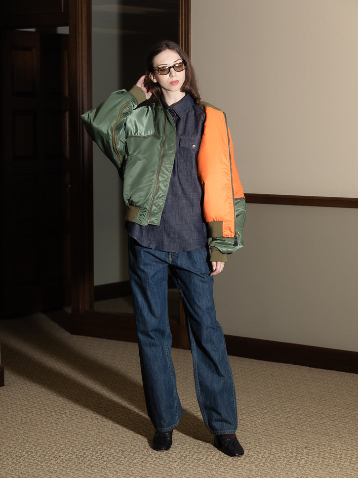 Kapital MA-1 Nylon Sham Bomber Jacket | Stand Up Comedy