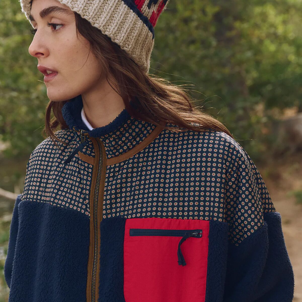 The Great Outdoors The Plush Colorblock Terrain 1/2-Zip Jacket