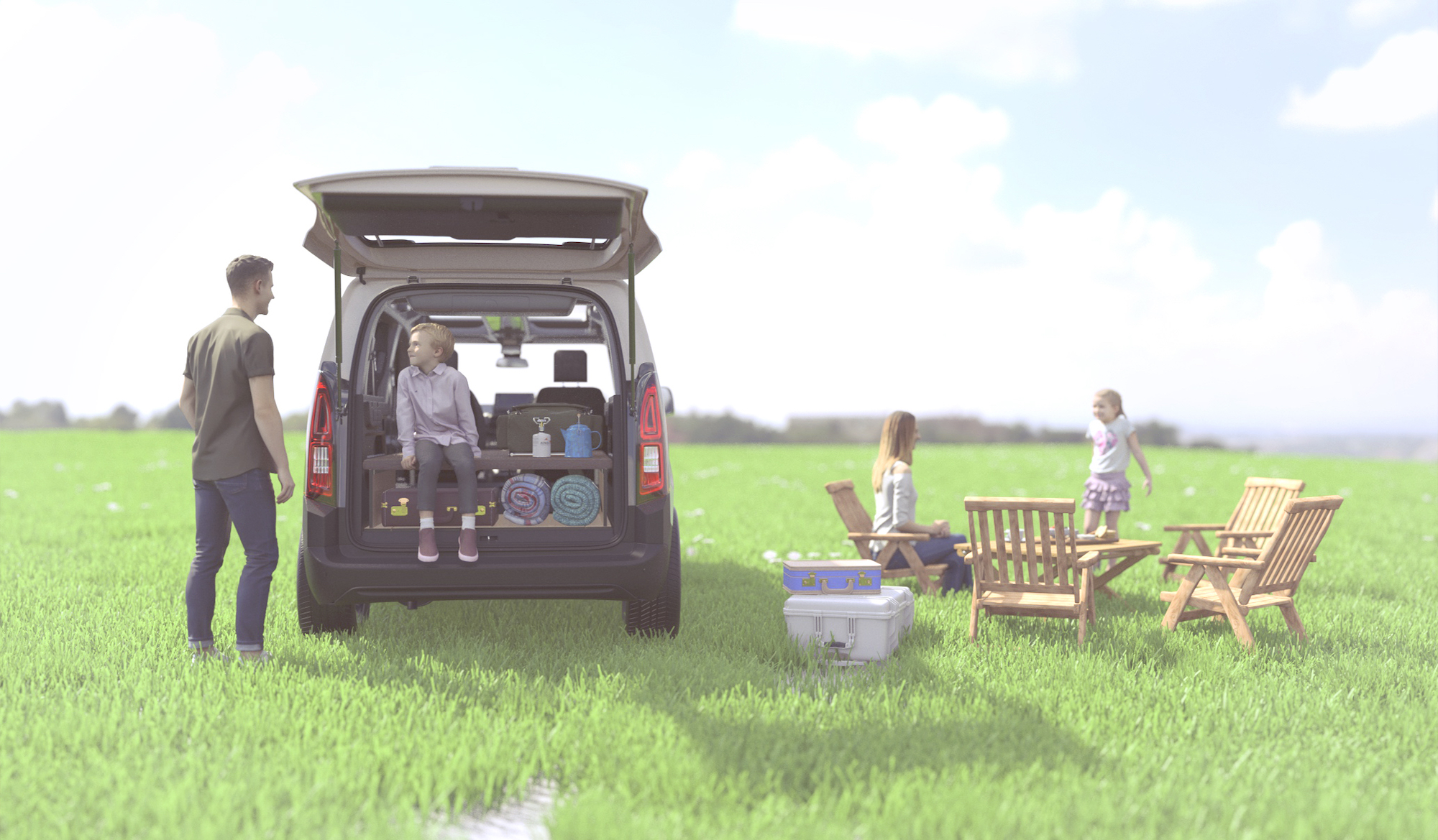 BERLINGOを車中泊仕様に無加工でカスタマイズ！ 22色のバリエーション