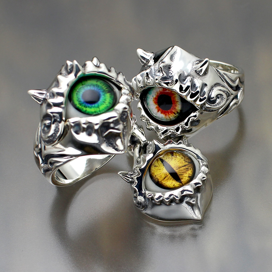 ストレンジフリークデザインスラウネネックレス目アイ義眼ペンダント