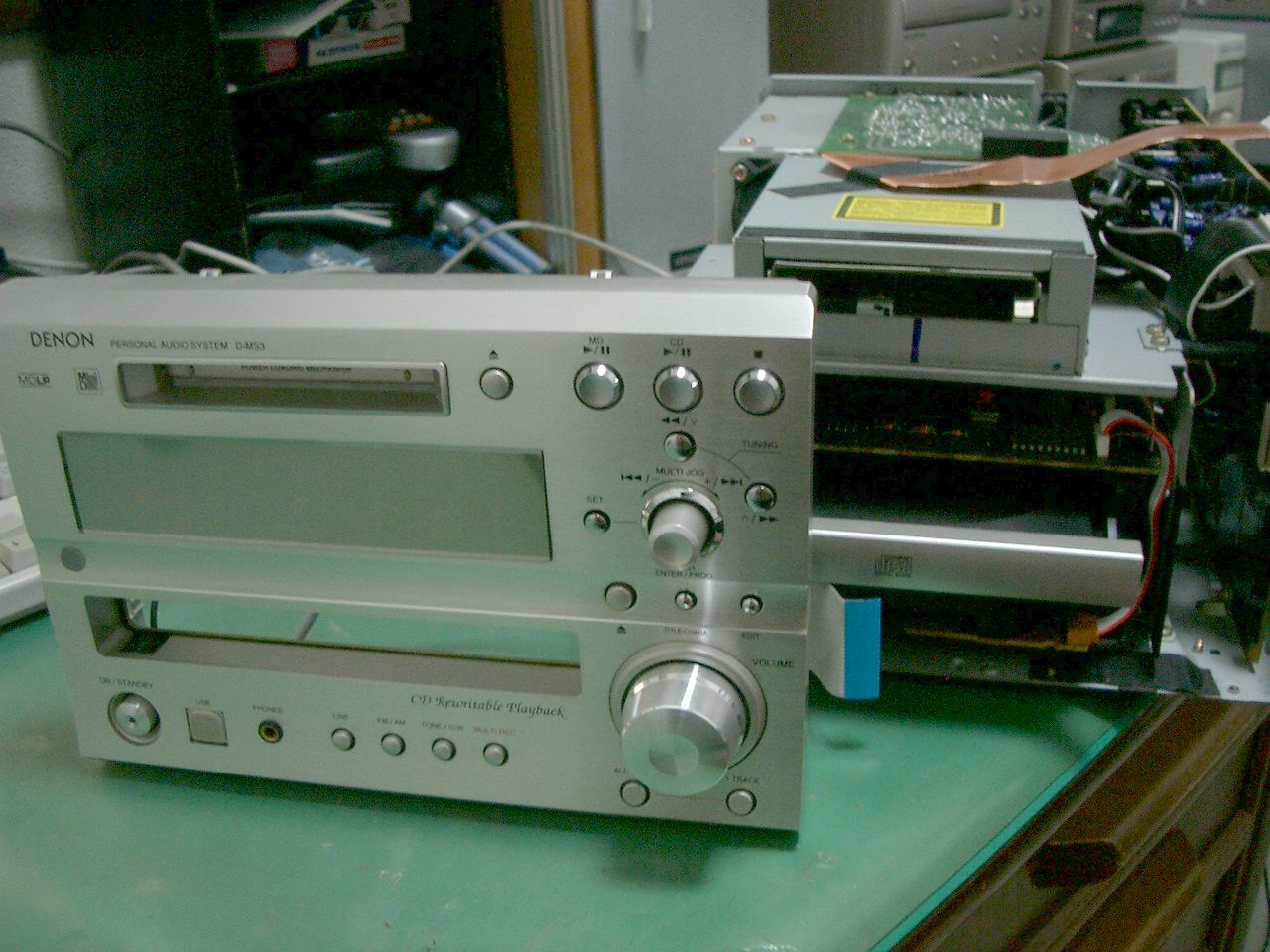 DENON MD/CDミニコンポ D-MS3の修理(その3)