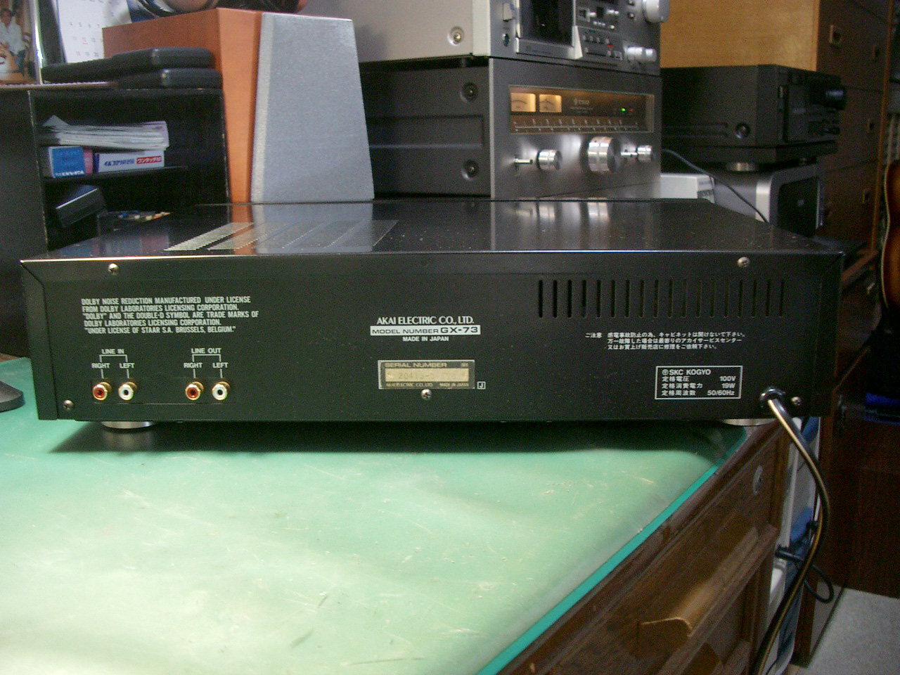 AKAI カセットデッキ GX-73 の修理