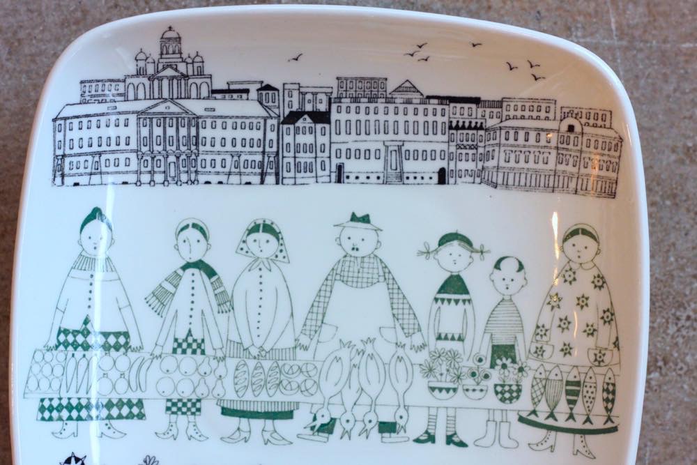 ARABIA/アラビア/ライヤ・ウオシッキネン/ヘルシンキマーケット絵皿