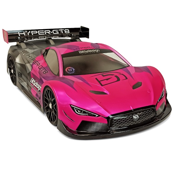 HYPER-GT8クリアーボディ1/8ホイールベース325mm [BDGT8-HYP