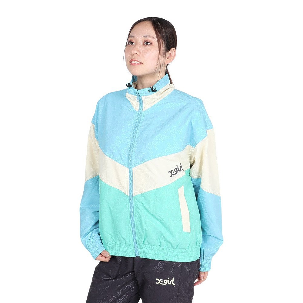 エックスガール（X-gir）（レディース）EMBOSSED WIND UP ジャケット