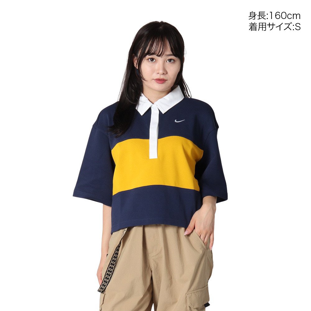ナイキ（NIKE）（レディース）オーバーサイズド 半袖ポロシャツトップ