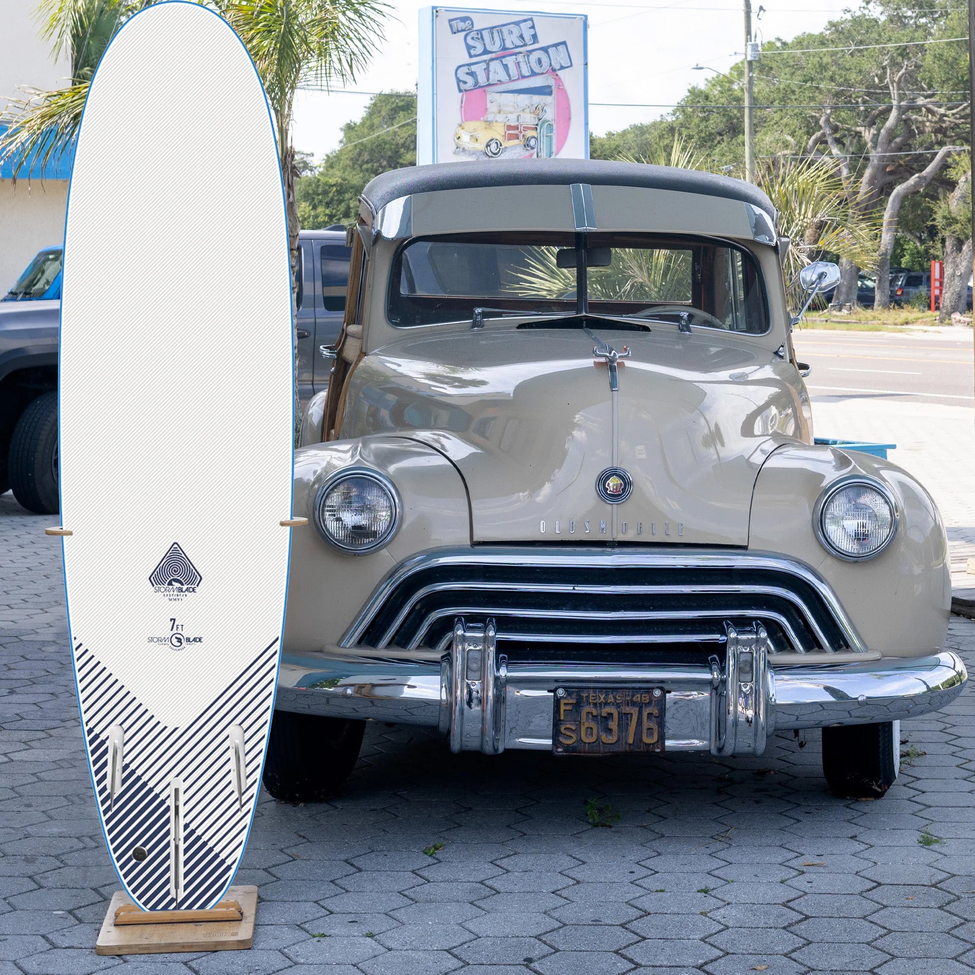 Storm Blade Classic 7'0 Soft Surfboard - Azure Blue - Surf Station