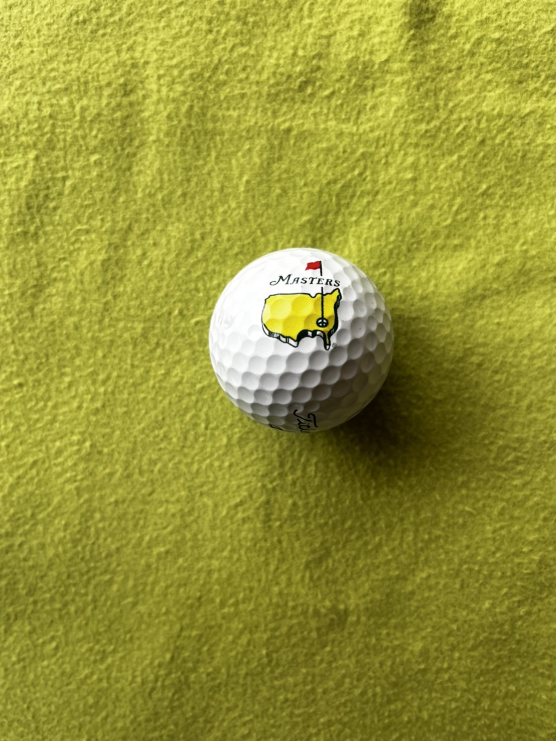 松山英樹プロ直筆サインMastersロゴ入りTitleist4ゴルフボール ボール