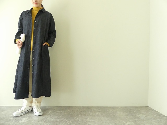 SSC 6ozデニム衿付き前開きシャツワンピース(823188) | SPACE MOO