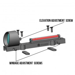 VOMZ 1x28 レッドグリーン光ファイバーレッドドットサイトコリメータ