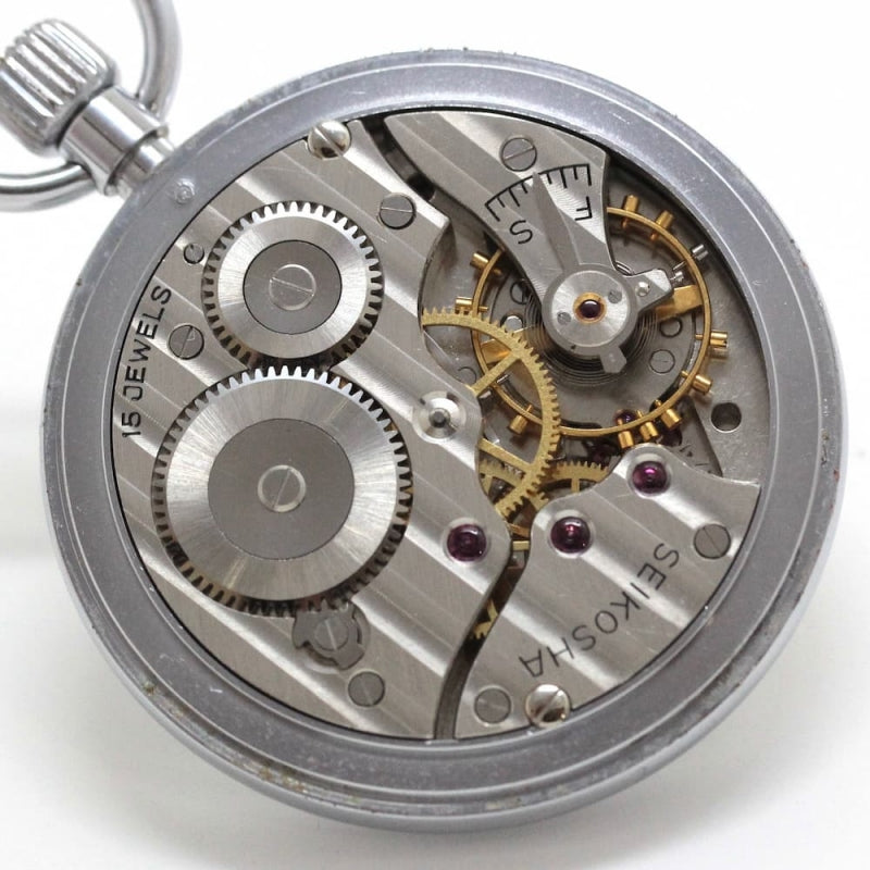 昭和40年の19セイコー鉄道時計/15石/秒針止め機能/絶版時計