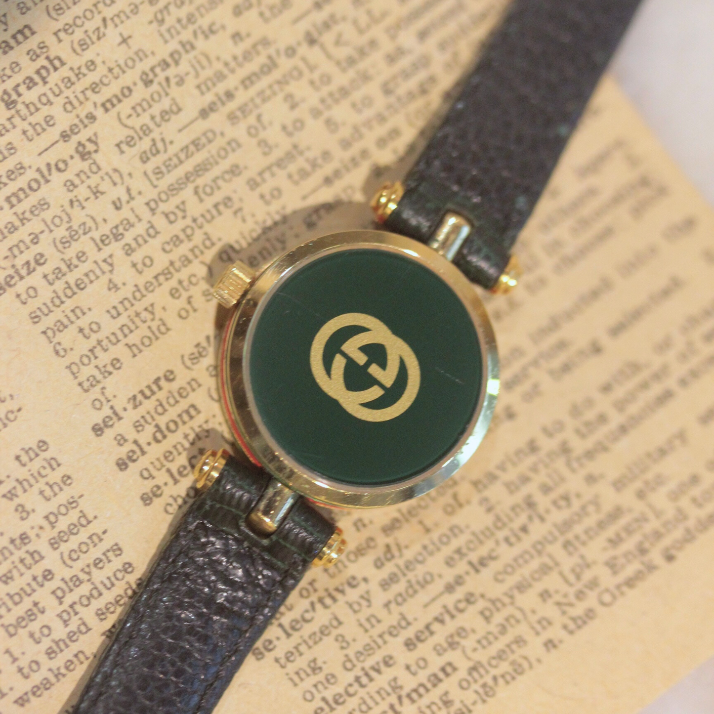 GUCCI / グッチ / シェリーライン / グリーン / ヴィンテージ腕時計