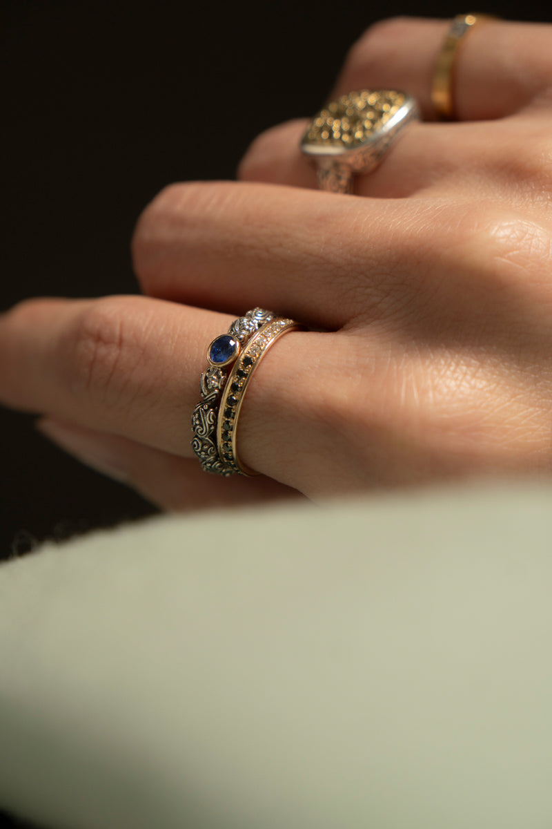 Gerochristo Eden's Garden Ring Blue Sapphire ジェロクリスト ブルー