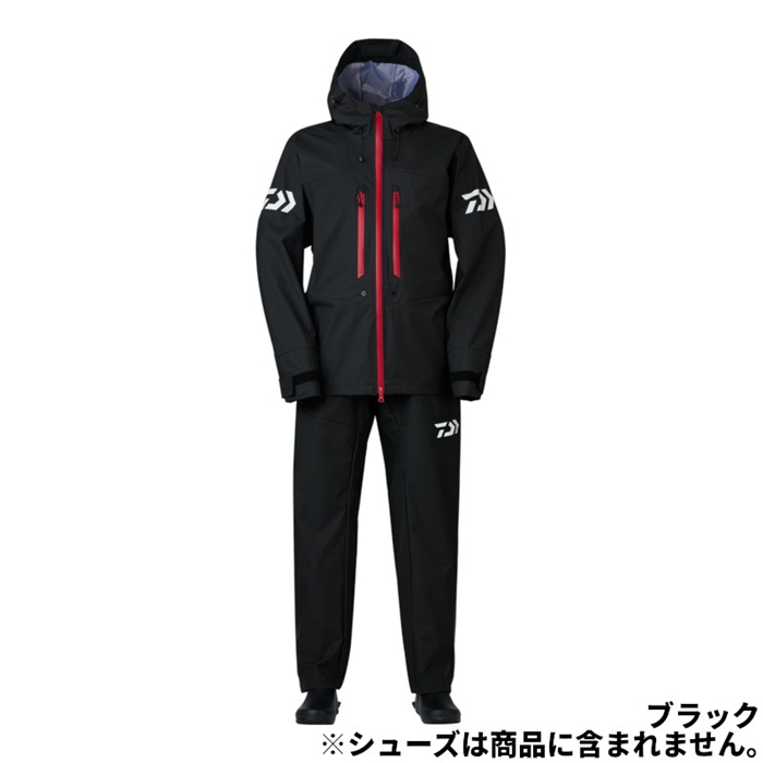 ダイワ DR-9024 PVCオーシャンレインスーツ M ブラック - 釣具の