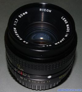 Ricoh XR Rikenon 50mm F1.7 Lens Reviews - Ricoh Lenses - Pentax