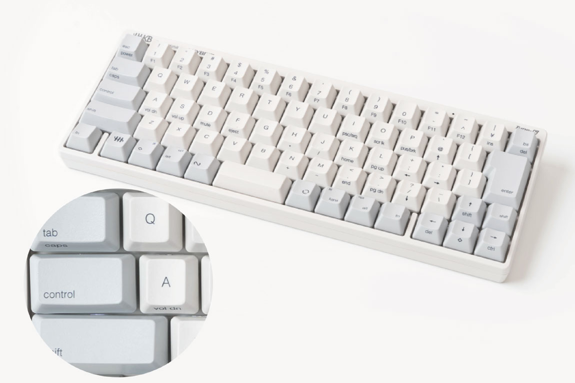 PRESS RELEASE | HHKB Professionalシリーズ白・墨の中央印字デザイン