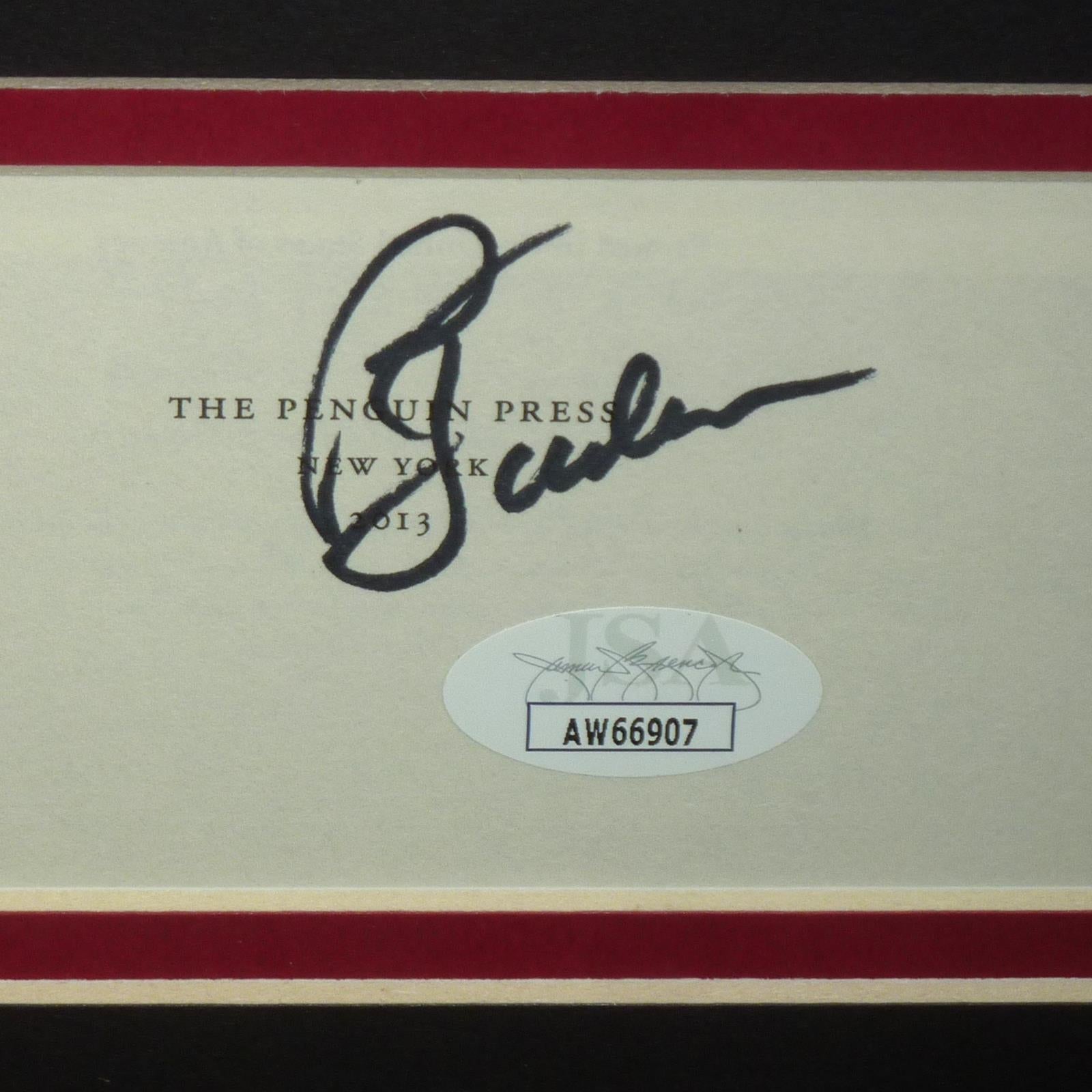Phil Jackson Autographed Chicago Bulls Signature Series Frame