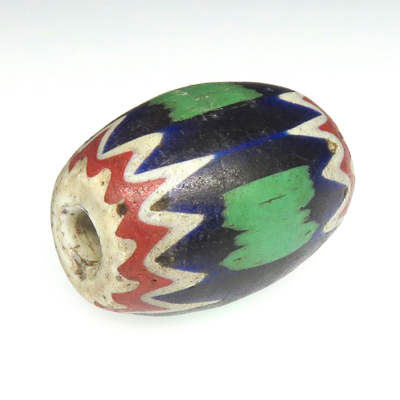 ヴェネチアンビーズ/シェブロン/グリーンジャケット シェブロン