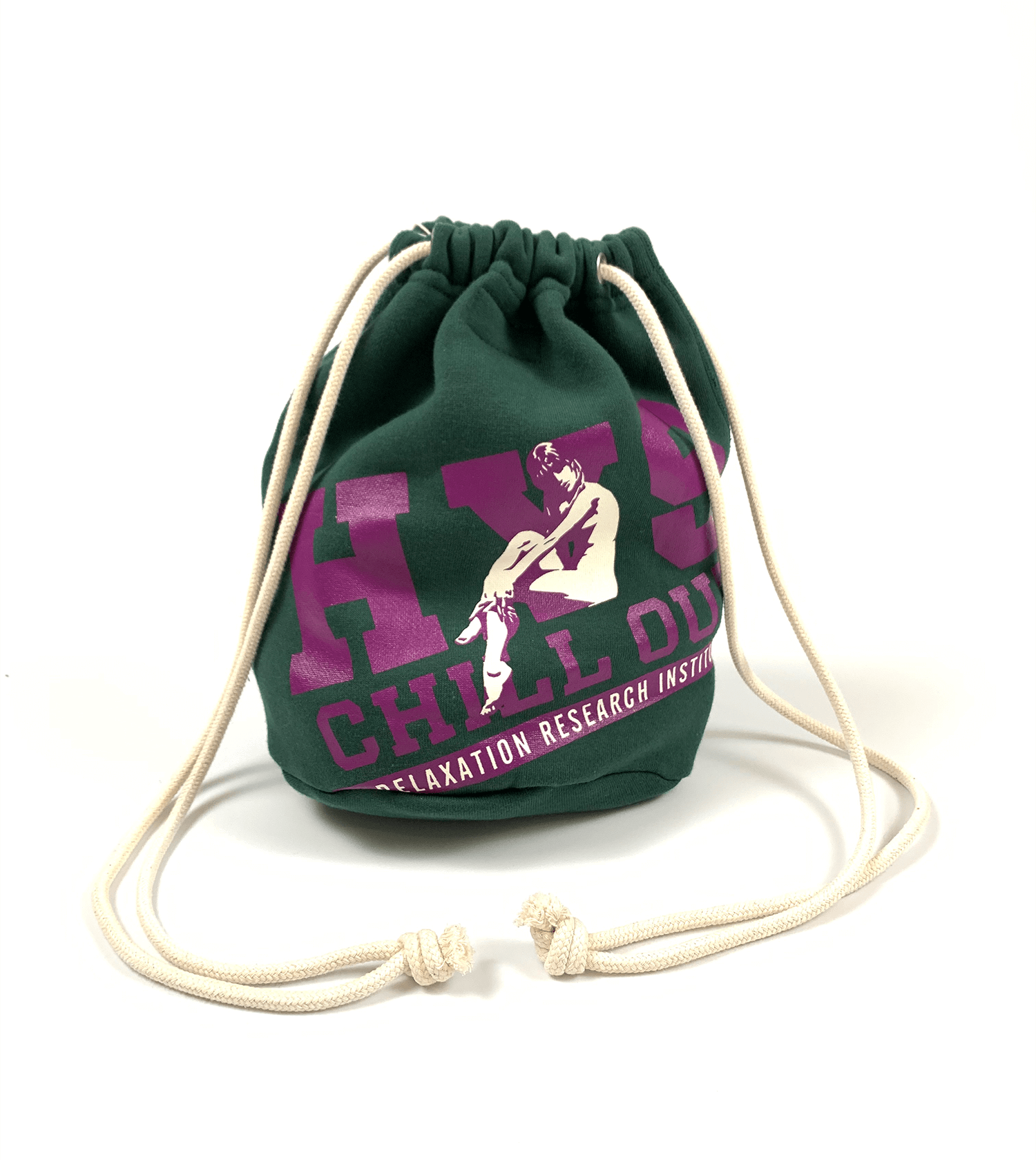 HYSTERIC GLAMOUR COLLEGE COLLAGE スウェット巾着(グリーン)