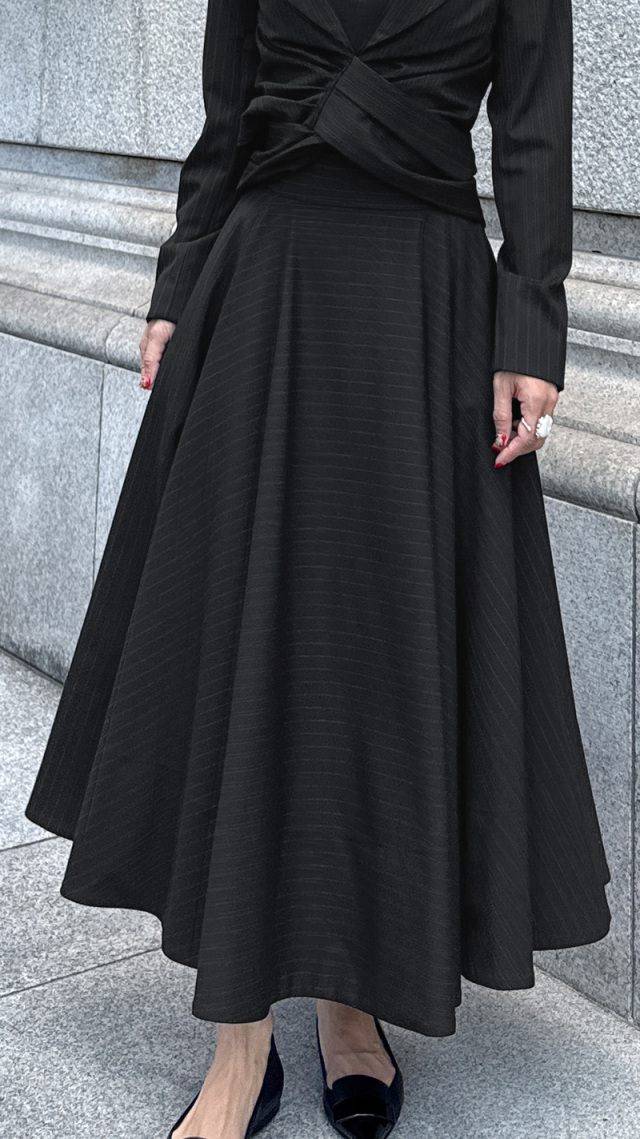 ピンストライプフレアスカート｜JENNE(ジェンヌ)公式通販：パリ