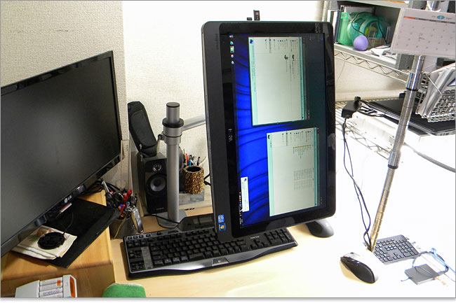 DELL Inspiron One 2330にモニタアームを取り付け/パソコン購入術