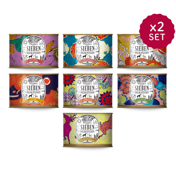 ジーベン デリカテッセン 7種各2缶セット｜無添加ドッグフード｜プレイ